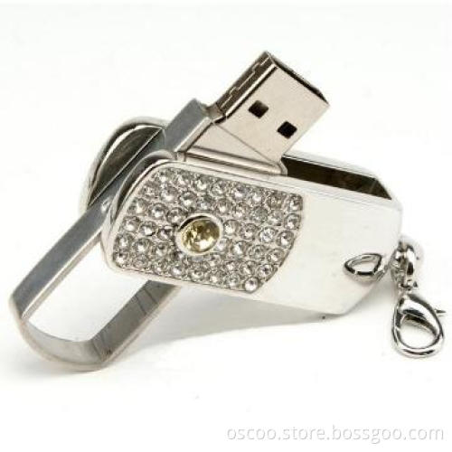 4gb swivel usb flash memory, metal material
